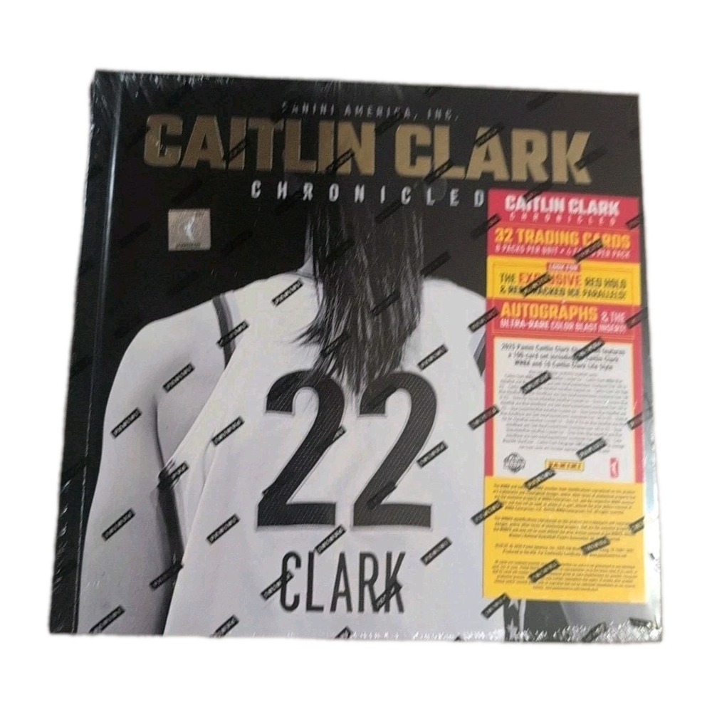 NEW 2025 Panini Caitlin Clark Chronicles Target Exclusive book/box w/32 Cards